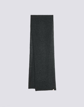 SOLID COLOR RIBBED SCARF