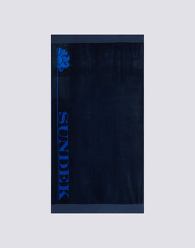 ICON - SERVIETTE DE PLAGE JACQUARD AVEC LOGO ICONIQUE