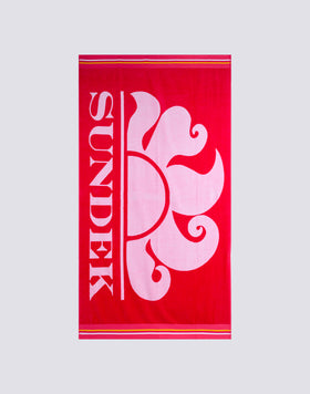 NEW CLASSIC - JACQUARD BEACH TOWEL WITH LOGO