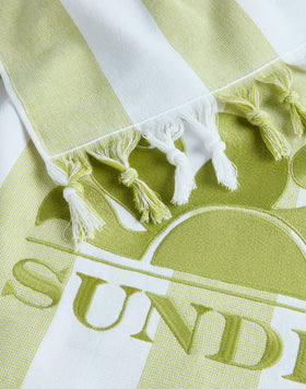 JACQUARD STRIPED BEACH TOWEL