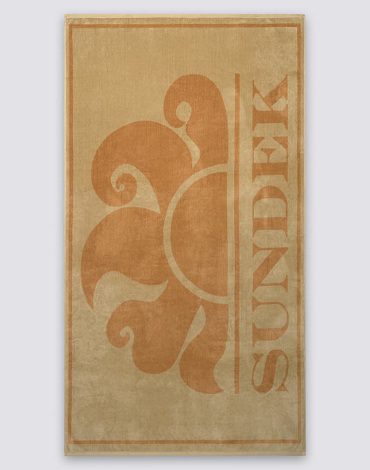 TELO JACQUARD IN SPUGNA CON MAXI LOGO