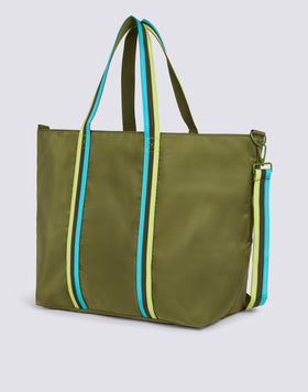 BON - BEACH BAG WITH RAINBOW DETAILS