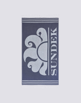 SERVIETTE DE PLAGE FOUTA JACQUARD AVEC LOGO