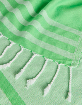 SERVIETTE DE PLAGE FOUTA JACQUARD AVEC LOGO