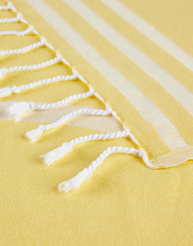 TOALLA DE PLAYA FOUTA JACQUARD CON LOGOTIPO