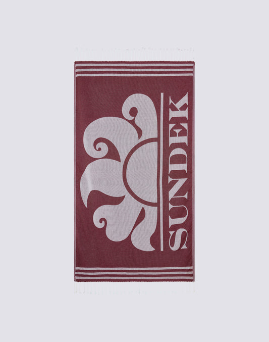 JACQUARD BEACH TOWEL WITH LOGO