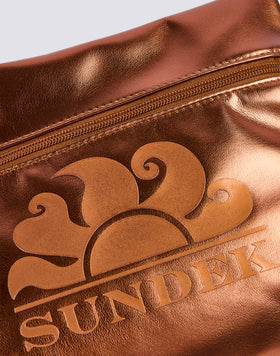 SAC CLUTCH LAMINÉ AVEC LOGO