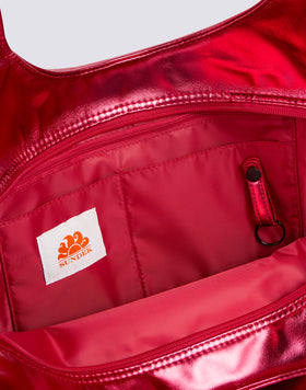 LAMINATED SHOPPING BAG WITH LOGO