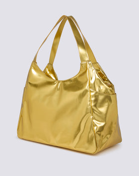 LAMINATED SHOPPING BAG WITH LOGO