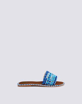 CHAUSSONS CAPRI BANDE BRODÉE AVEC PERLES