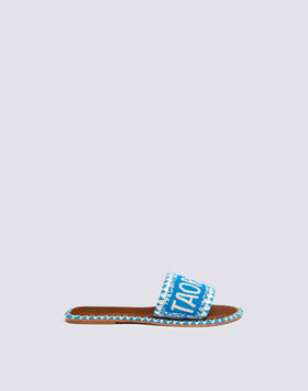 ZAPATILLA BANDEAU CON CUENTAS TAORMINA