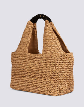 MAXI SAC EN PAILLE DE PAPIER TRESSÉE