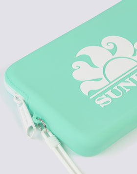 MINI RUBBER CLUTCH BAG WITH LOGO