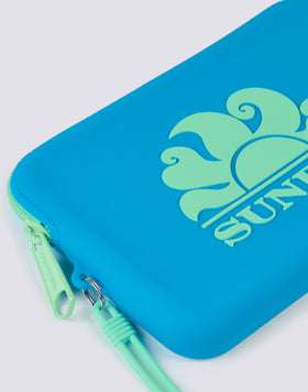 MINI RUBBER CLUTCH BAG WITH LOGO