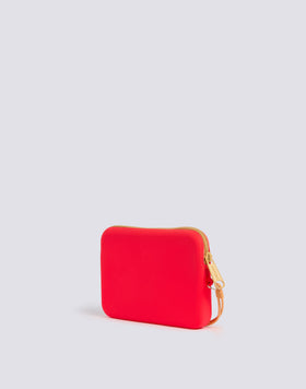 MINI BOLSO DE MANO DE GOMA CON LOGOTIPO