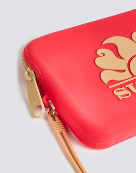 MINI BOLSO DE MANO DE GOMA CON LOGOTIPO