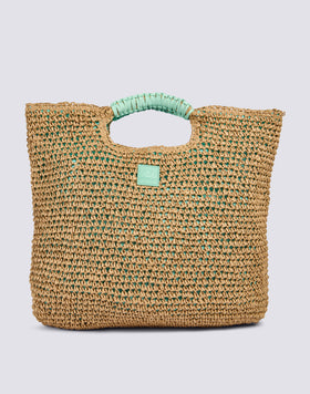 MAXI BAG IN WOVEN PAPER STRAW