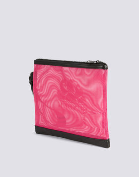 MINI CLUTCH IN MESH WITH LOGO