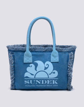 TOTE BAG REGULAR CON EFFETTO STONE WASHED