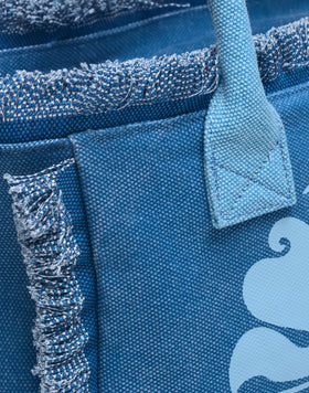 TOTE BAG REGULAR CON EFFETTO STONE WASHED