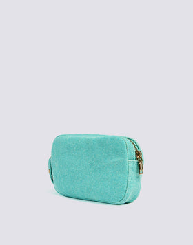 STONE WASHED EFFECT CLUTCH BAG