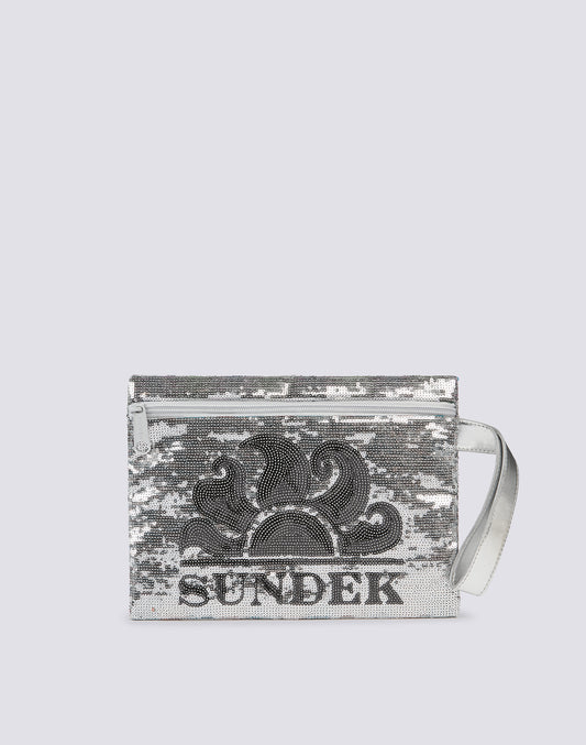 CHER - SEQUINED CLUTCH BAG