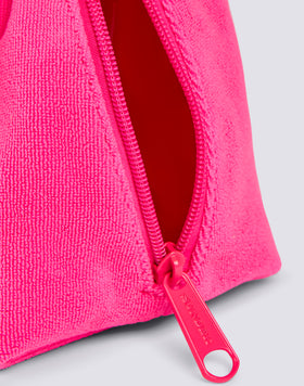POCHETTE EN ÉPONGE AVEC NOEUD DÉCORATIF