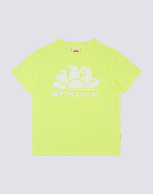 SHORT SLEEVE T-SHIRT IN OVERDYED COTTON