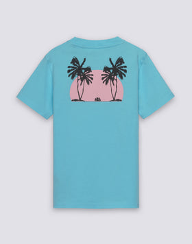 T-SHIRT ENFANT À MANCHES COURTES AVEC IMPRIMÉ TRIPPING PALM