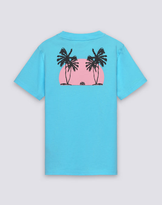 T-SHIRT ENFANT À MANCHES COURTES AVEC IMPRIMÉ TRIPPING PALM