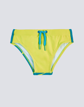 MINI LEONARDO LOGO PRINT SWIMWEAR