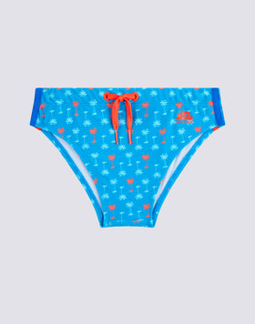 DIWALTER MINI SWIM BRIEFS WITH PALMAS PRINT