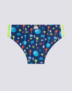 SLIP MARE MINI DIWALTER STAMPA STELLE