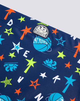 SLIP MARE MINI DIWALTER STAMPA STELLE