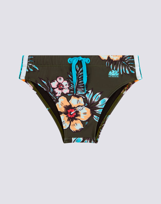 SLIP DE BAIN MINI DIWALTER IMPRIMÉ GRAPHIC FLOWER