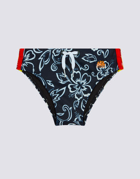 SLIP DE BAIN MINI DIWALTER IMPRIMÉ HIBISCUS
