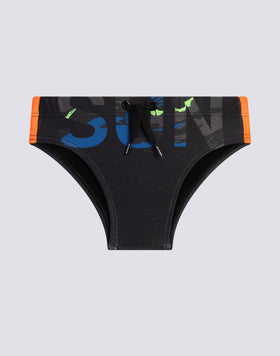 MINI SLIP AVEC IMPRESSION LOGO SUR LE DEVANT ET DANS LE DOS