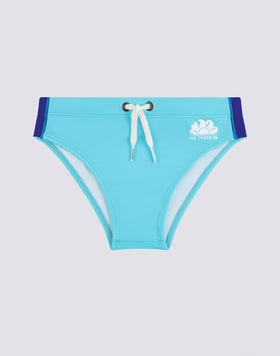SLIP DE BAIN POUR ENFANT AVEC DÉTAILS ARC-EN-CIEL SUR LES CÔTÉS
