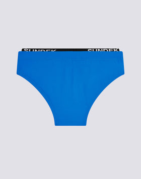 SLIP DE BAIN AVEC BANDE ÉLASTIQUE AVEC LOGO SUNDEK