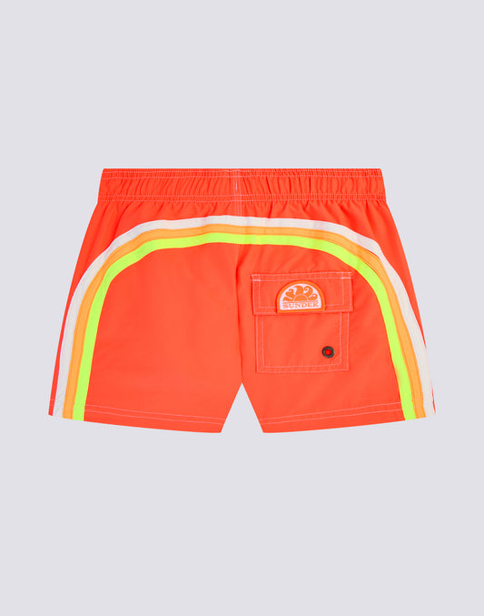 MAILLOT DE BAIN ENFANT COURT À TAILLE ÉLASTIQUE REPREVE®