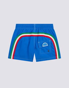 REPREVE® ELASTICATED WAIST SHORT SWIMSHORTS