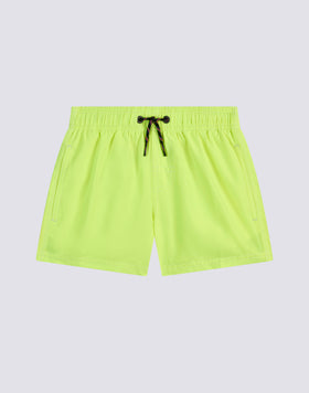 COSTUME DA BAGNO BAMBINO CORTO VITA ELASTICATA POLIESTERE RICICLATO REPREVE® FLUO