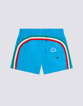 MAILLOT DE BAIN ENFANT COURT À TAILLE ÉLASTIQUE ICONIC TAFFETA