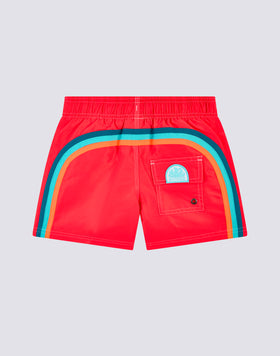 BAÑADOR NIÑO CORTO CON CINTURA ELÁSTICA ICONIC TAFFETA