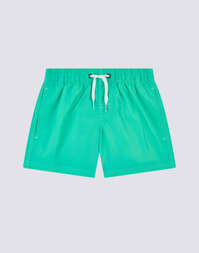 MAILLOT DE BAIN GARÇON ICONIQUE EN TAFFETAS TAILLE COURTE ÉLASTIQUE