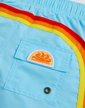 BAÑADOR NIÑO CORTO CON CINTURA ELÁSTICA ICONIC TAFFETA