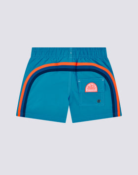 BAÑADOR NIÑO CORTO CON CINTURA ELÁSTICA ICONIC TAFFETA