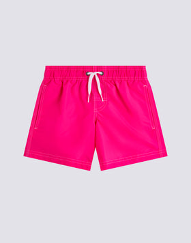 MAILLOT DE BAIN ENFANT COURT À TAILLE ÉLASTIQUE ICONIC TAFFETA