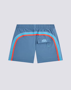 BAÑADOR NIÑO DE CINTURA ELÁSTICA EN TEJIDO ELÁSTICO