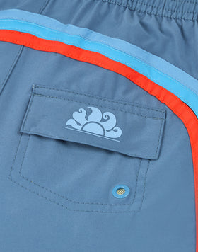 BAÑADOR NIÑO DE CINTURA ELÁSTICA EN TEJIDO ELÁSTICO